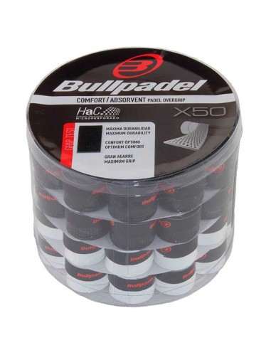 Bullpadel Overgrips Black-White Can |BULLPADEL |Overgrips