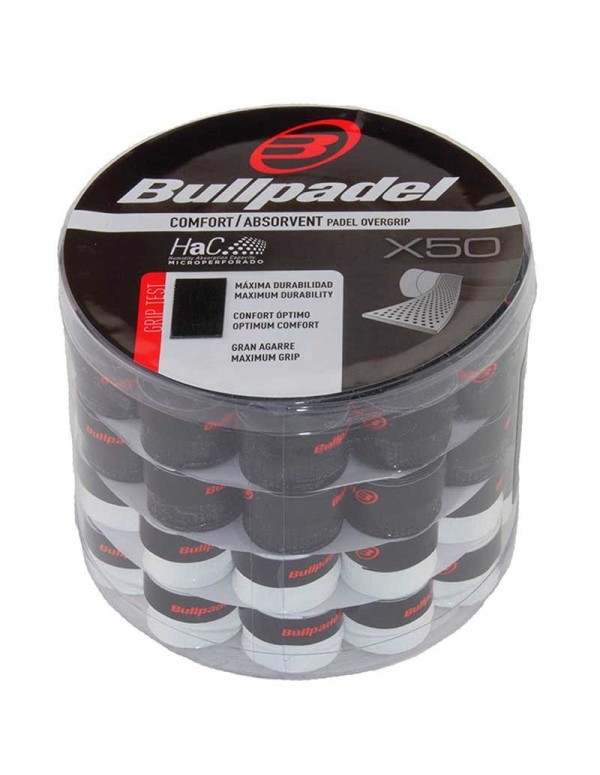 Bullpadel Black-White Overgrips Pot |BULLPADEL |Overgrips