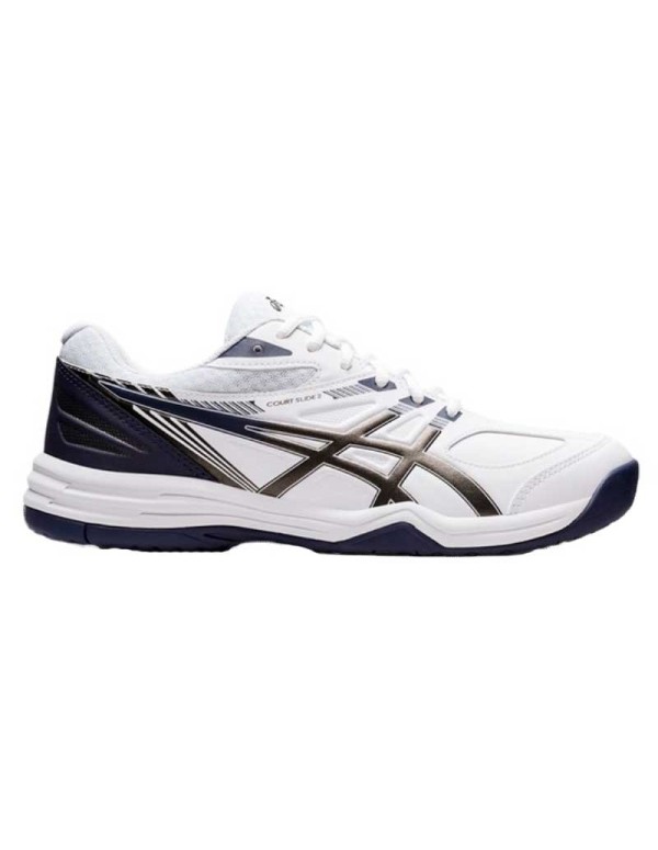 Asics Court Slide 2 Blanc Noir 1041A194 103 |ASICS |Chaussures de padel ASICS