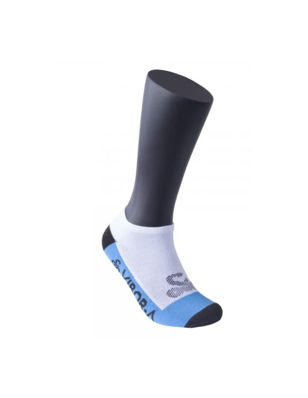 Chaussettes Invisibles Vibor-A Blanc Bleu |VIBOR-A |Abbigliamento da padel VIBOR-A