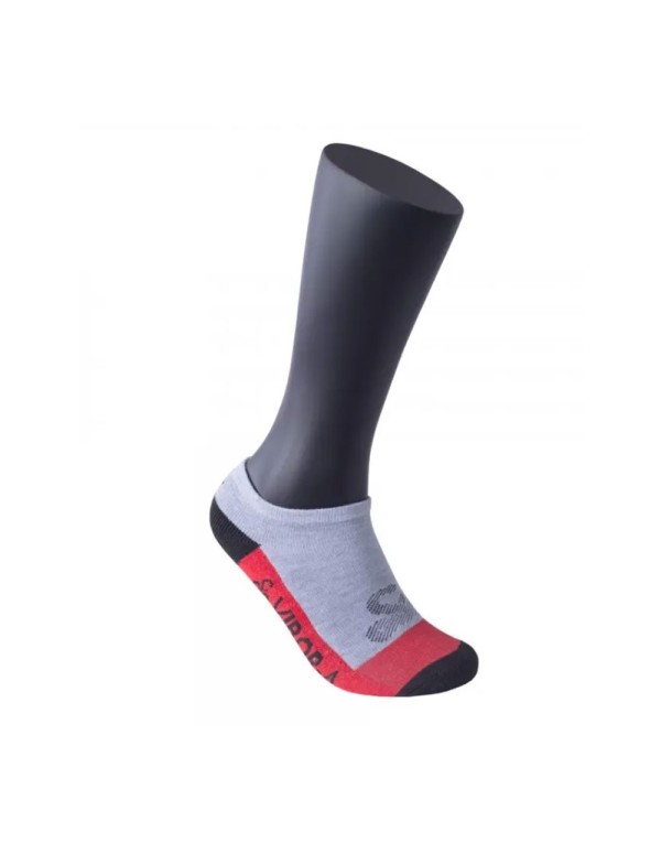 Chaussettes Invisibles Vibor-A Gris Rouge |VIBOR-A |Abbigliamento da padel VIBOR-A