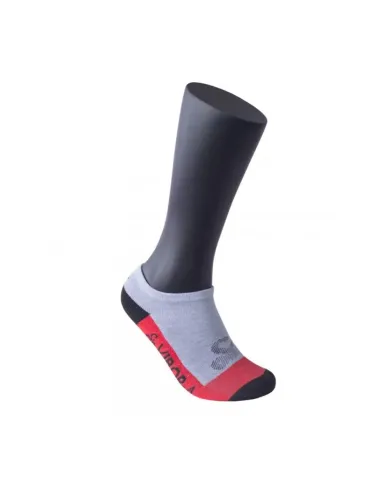 Vibor-A Invisible Sock Grey Red |VIBOR-A |VIBOR-A padel clothing