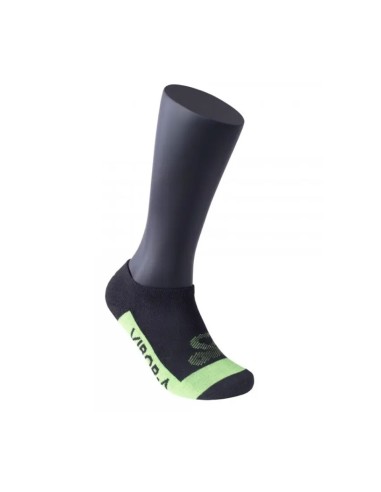 Vibor-A Invisible Black Yellow Sock |VIBOR-A |VIBOR-A padel clothing