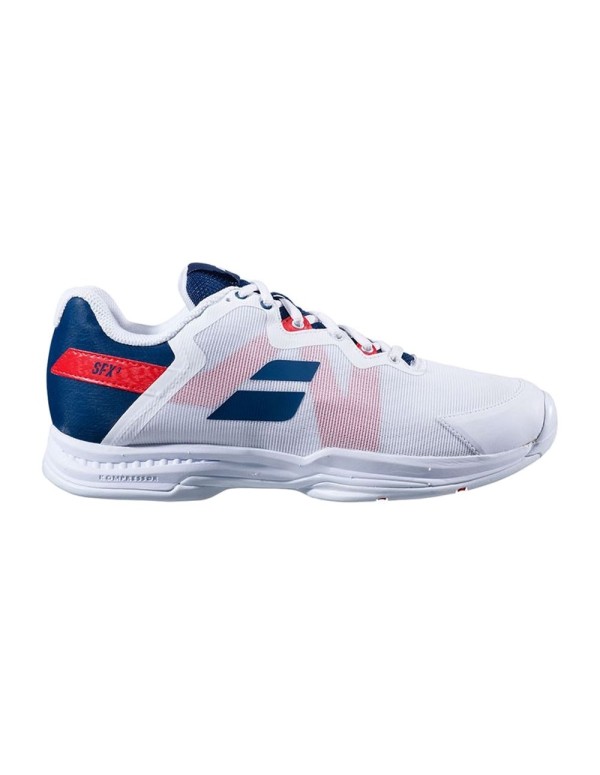 Babolat Sfx3 All Court Blanc Bleu 30s20529 1005 |BABOLAT |Scarpe da padel BABOLAT