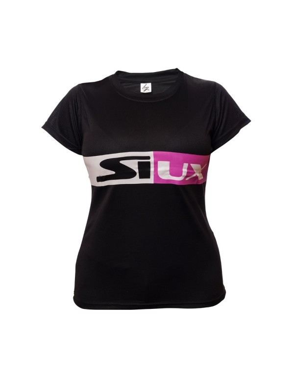 Siux Revolution Woman Musta T-Paita |SIUX |Roupa padel SIUX