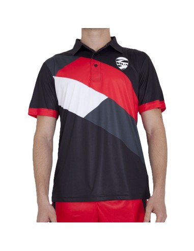 Polo Siux Voyager Preto |SIUX |Roupa padel SIUX