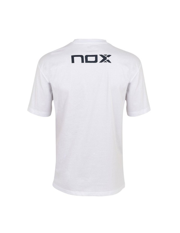 duda pago vencimiento Basic Nox T-Shirt White Blue | NOX padel clothing | Time2Padel ✓