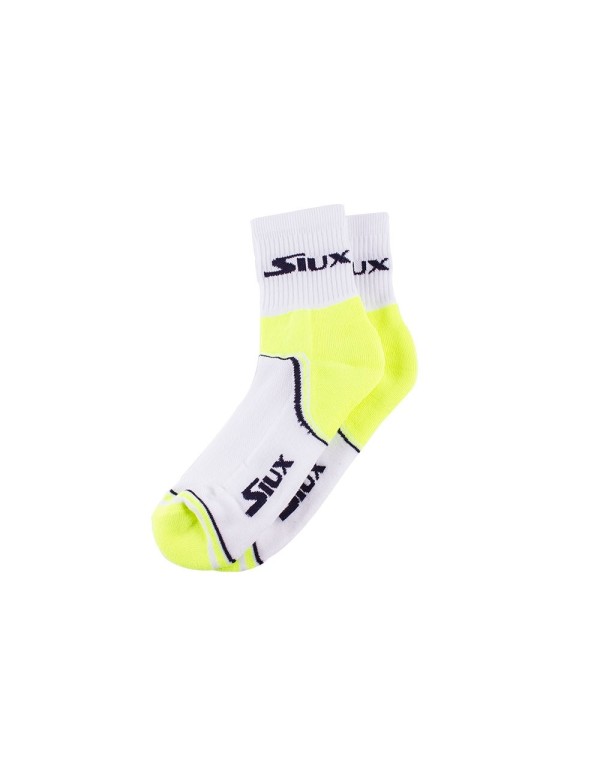 Meias Siux Branco Fluorescente Amarelo |SIUX |Meias remo