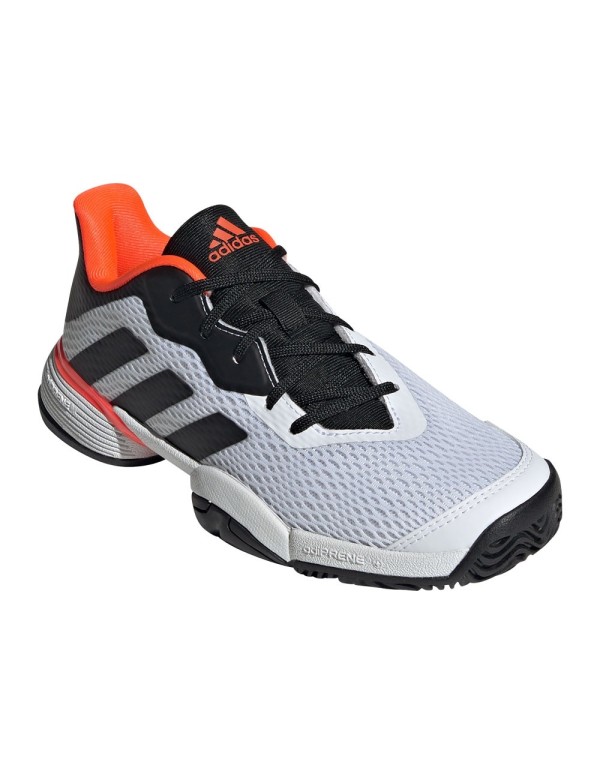 Adidas Barricade White Black Junior | ADIDAS padel shoes | Time2Pad...