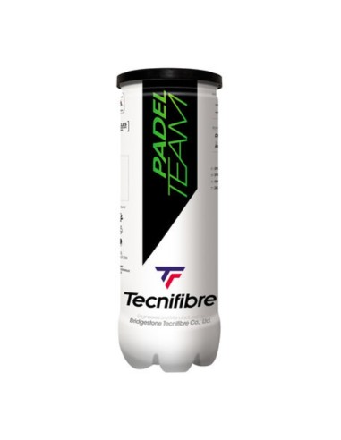 Confezione da 3 palline Tecnifibre Padel Team |TECNIFIBRE |Palline da padel