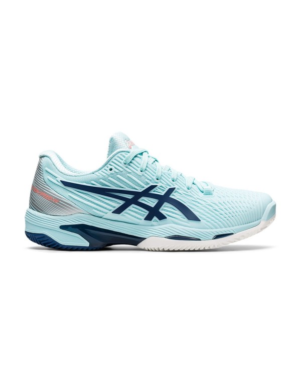 Asics Solution Speed FF 2 Clay Bianco Blu Donne 1042A134 403 |ASICS |Scarpe da padel ASICS