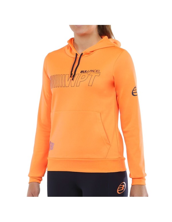 Moletom Júnior Bullpadel Yopal Laranja Fluor |BULLPADEL |Roupa de remo BULLPADEL