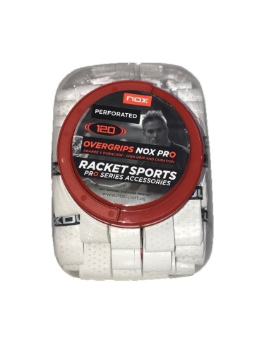 Nox Padel Pro Overgrips Can White Touch 120 Unidades |NOX |Acessórios de padel