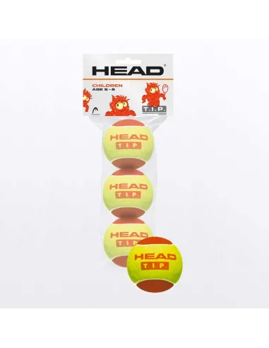 Confezione da 3 palline in schiuma rossa Head TIP |HEAD |Palline da padel