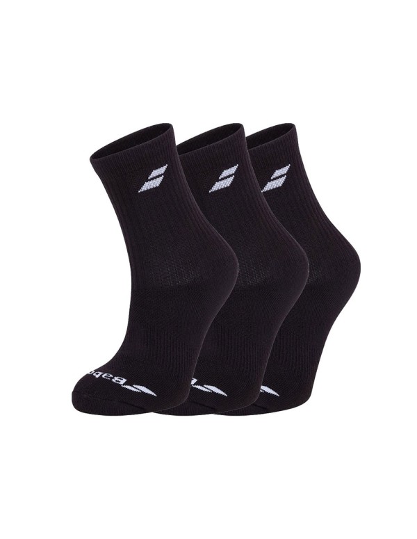 Chaussettes Longues Babolat x 3 paires Noir |BABOLAT |Chaussettes de pagaie