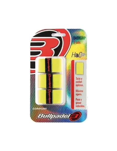 Bullpadel GB 1200 Fluorescent Yellow Tripack |BULLPADEL |Padel accessories