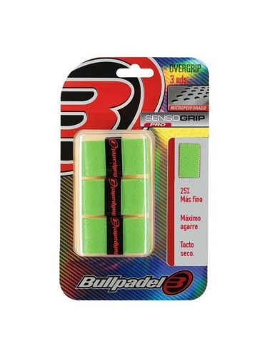 Bullpadel GB 1705 Fluorescent Green Tripack |BULLPADEL |Paddle accessories