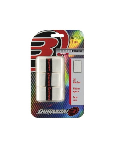 Bullpadel GB 1603 White Tripack |BULLPADEL |Overgrips