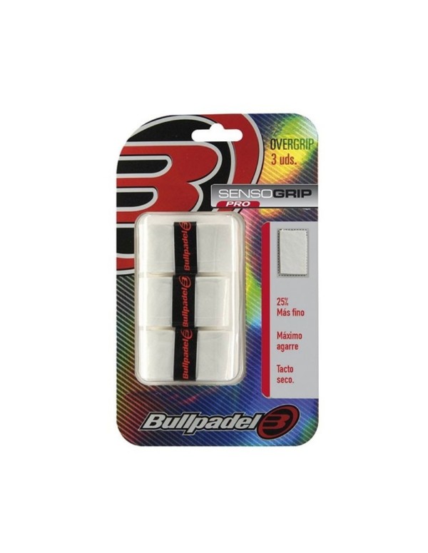 Tripack Bullpadel GB 1603 White |BULLPADEL |Overgrips