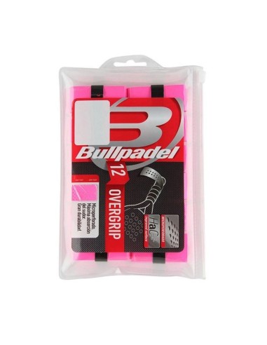 Bullpadel Overgrip Pack of 12 Pink Units |BULLPADEL |Overgrips