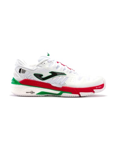 Joma T.SLAM Homme 2202 Blanc Rouge TSLAMW2202 |JOMA |Chaussures de padel JOMA