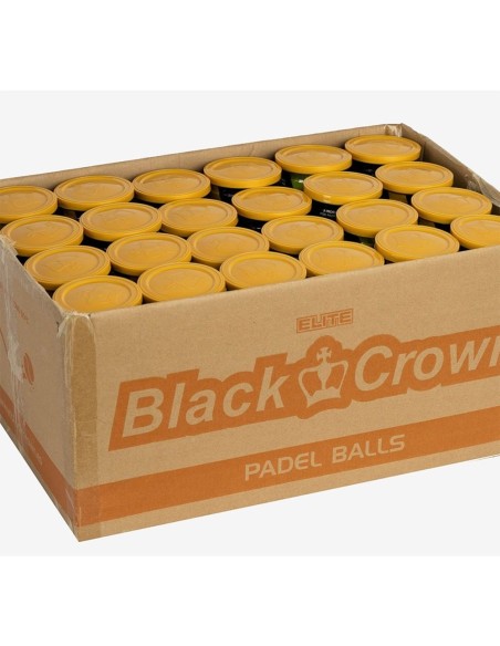 Caixa de bolas Elite Black Crown |BLACK CROWN |Bolas de padel