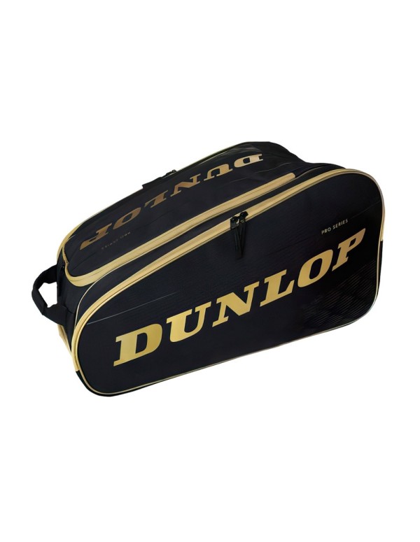 Dunlop Pro Series Black Golden Paddle Bag |DUNLOP |DUNLOP racket bags