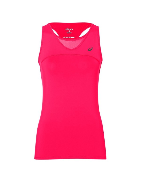 T-shirt débardeur athlète rose fluo |ASICS |Vêtements de padel ASICS