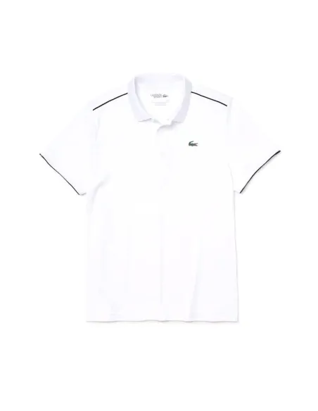 Polo Lacoste Dh2094 Au8 Branco/ Black |LACOSTE |Roupa padel LACOSTE