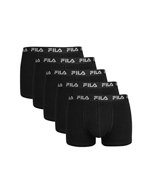 Confezione 5 Boxer Fila Fu5004/5 200 Nero |FILA |Abbigliamento da padel