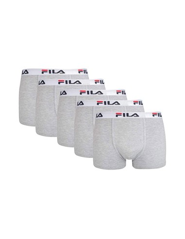 Pack 5 Boxers Fila Fu5016/5 400 Cinzento |FILA |Roupa de padel