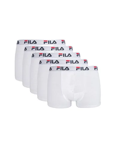 Pack 5 Boxers Fila Fu5016/5 300 Branco |FILA |Roupa de padel