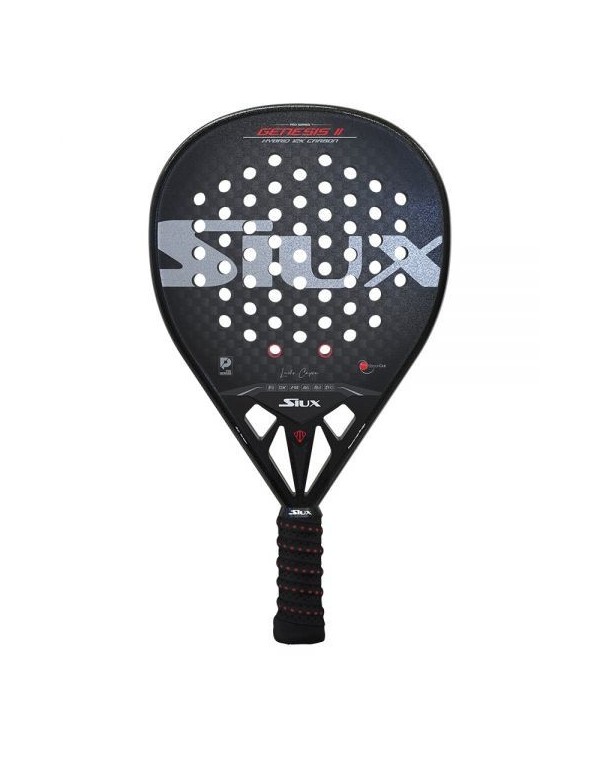 Siux Genesis Híbrido Carbono Black 12k 2023 |SIUX |Raquetes de padel SIUX