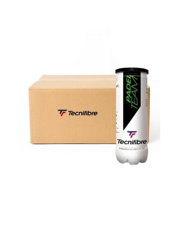 Box of 24 Cans of 3 Balls Tecnifibre Padel Team |TECNIFIBRE |Padel balls