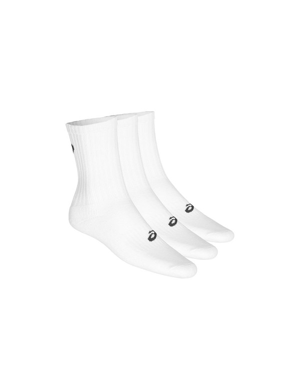 Chaussettes Crew 3ppk Blanc 155204 0001 |ASICS |Chaussettes de pagaie