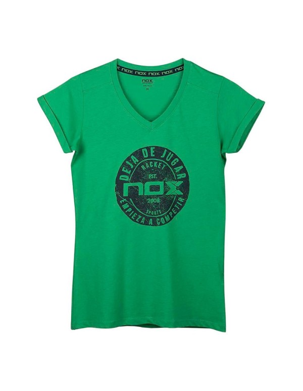 Maglietta Nox Basic Nox Verde Donna |NOX |Abbigliamento da padel NOX