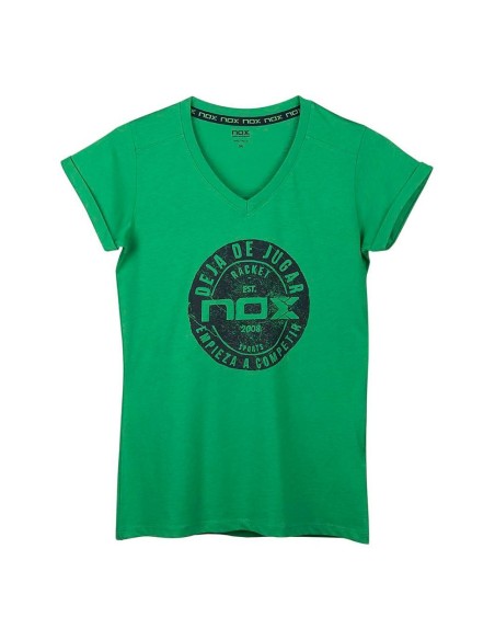 T-shirt básica Nox Nox verde mulher |NOX |Roupa de remo NOX