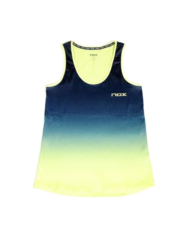 Women's Tank Top Pro Lime Blue T20mcatiazli |NOX |NOX padel clothing