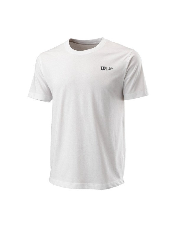 T-shirt bianca Wilson Bela Itw Tech Tee Wra814602 |WILSON |Abbigliamento da padel WILSON