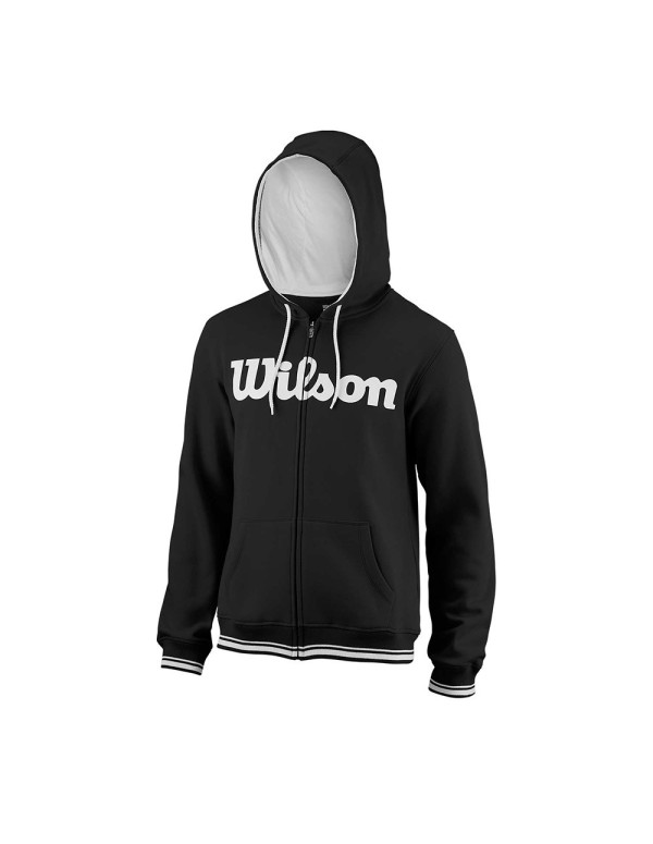 Wilson M Team Script Fz Hoody Sweatshirt Wra765901 |WILSON |WILSON padel clothing