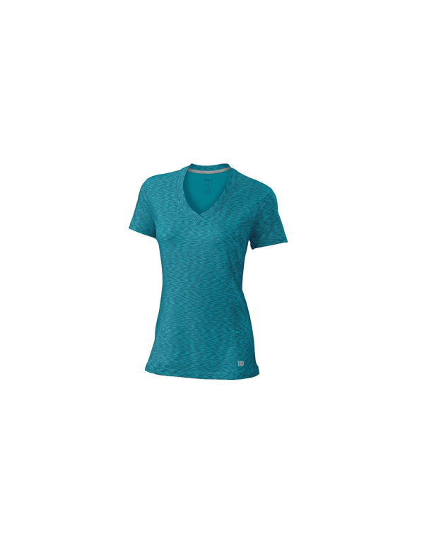 Wilson Striated Cap Sleeve Top T-Shirt Wra727405 |WILSON |WILSON padel clothing