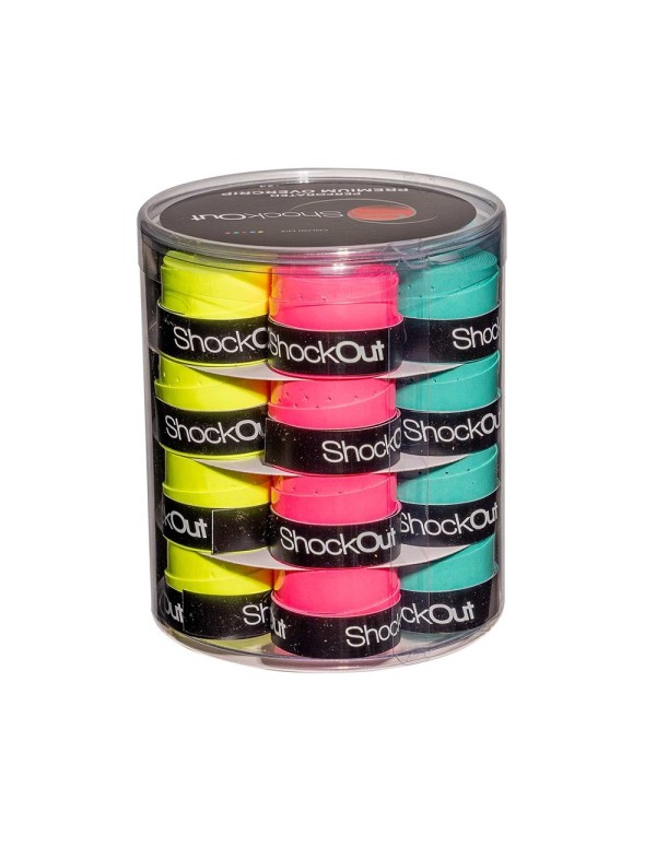 Overgrip per batteria Shockout X24 Premium multicolore perforato 100-0052 |ShockOut Padel |Overgrip