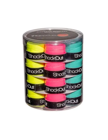 Shockout X24 Drum Overgrips Premium Multicolor Perforated 100-0052 |ShockOut Padel |Overgrips