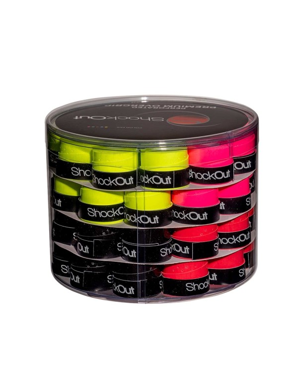 Surgrips de batterie Shockout X60 Premium perforés multicolores 100-0048 |ShockOut Padel |En attente de classement