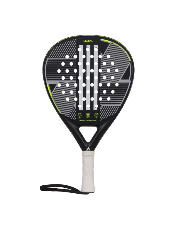 Pala Adidas Match 3.3 Black/Lime Adrk5ga1u0010f |ADIDAS |Raquettes de padel ADIDAS