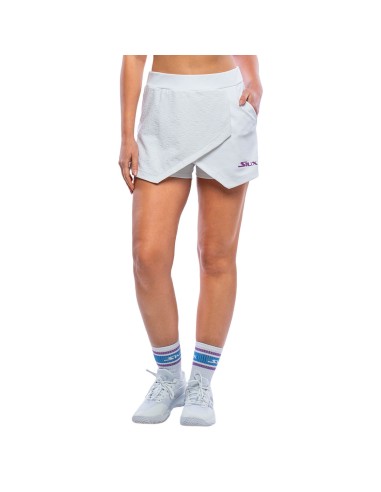 Jupe Siux Jacquard Femme Blanc |SIUX |Vêtements de padel SIUX