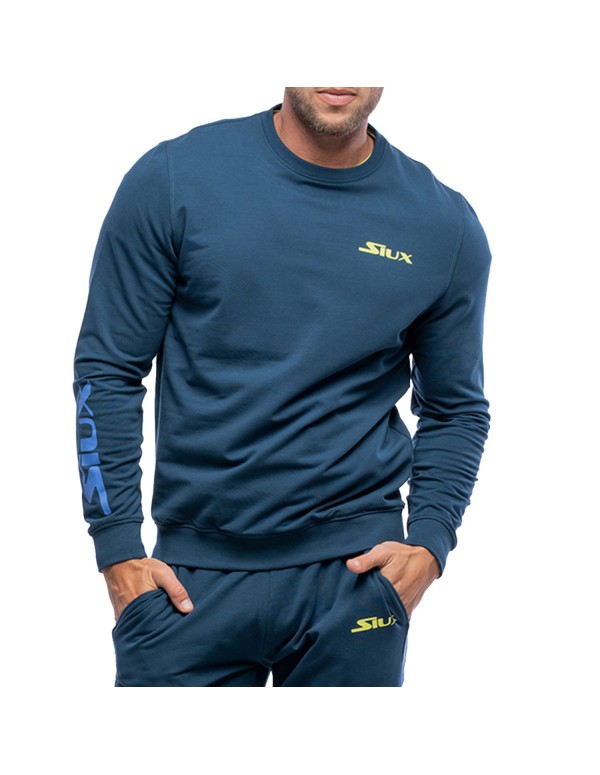 Sweat-shirt bleu marine Siux Calypso pour hommes |SIUX |Vêtements de padel SIUX