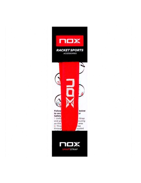 Nox Smartstrap Luxury Cord Logo rosso bianco |NOX |Accessori per padel