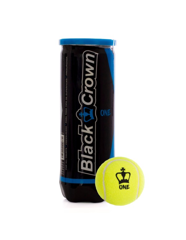 Boite de 3 Boules Black Crown One A000320 |BLACK CROWN |Balles de padel