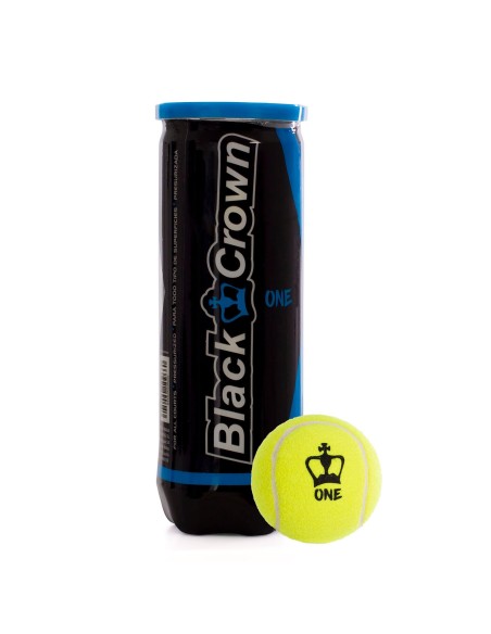 Lata de 3 bolas Black Crown One A000320 |BLACK CROWN |Bolas de padel